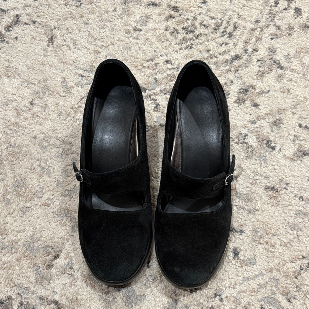 Dansko Black Suede Women's Shoes